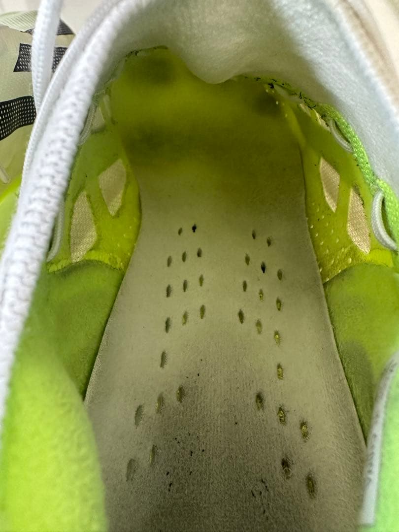 adidas ホワイト/グリーン サッカー　スパイクシューズ　28.5cm