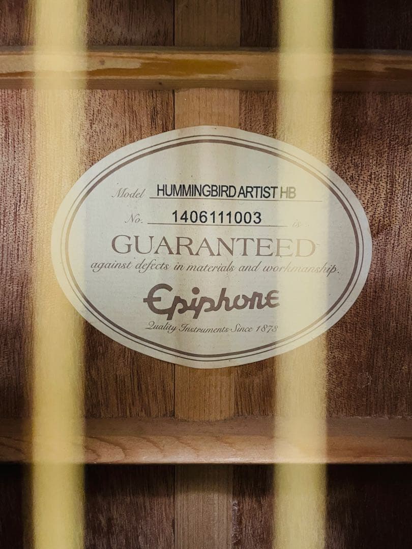 (美品) EPIPHONE Hummingbird Artist