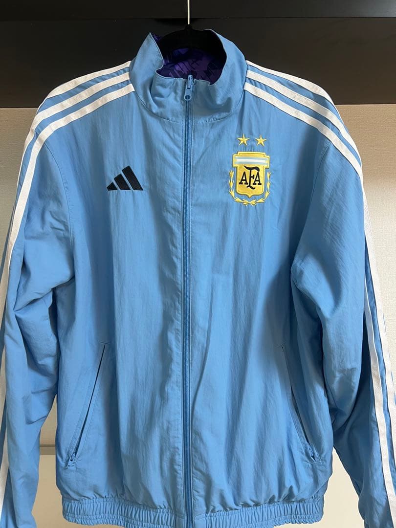 adidas アルゼンチン代表　アンセムジャケット　リバーシブル