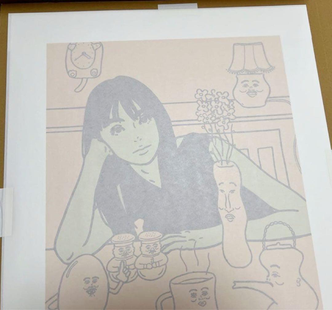 KYNE Untitled 2023 Beige シルクスクリーン 版画
