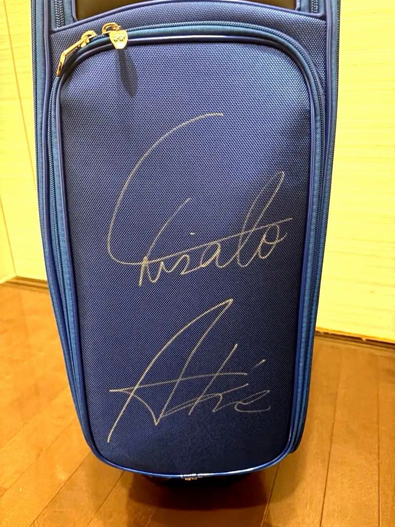 新品タグ付 岩井姉妹 直筆サイン YONEX キャディバッグ