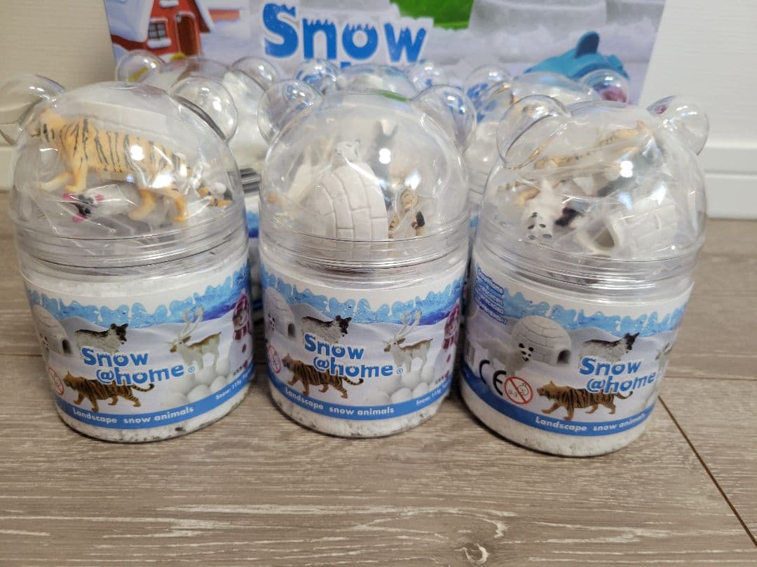 ＠ スノーアットホーム こおりのまち アニマル 雪だるま 10個