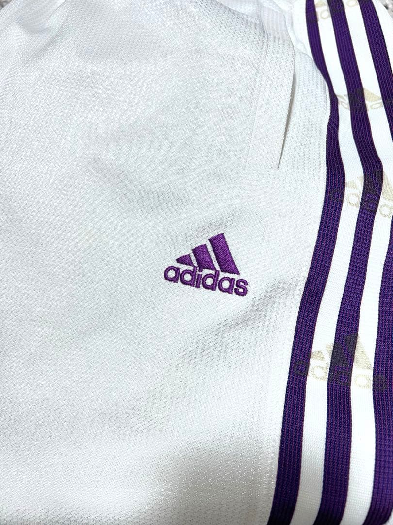 ✅y2k 00s adidas アディダス ロゴ ライン ジャージ パンツ 古着