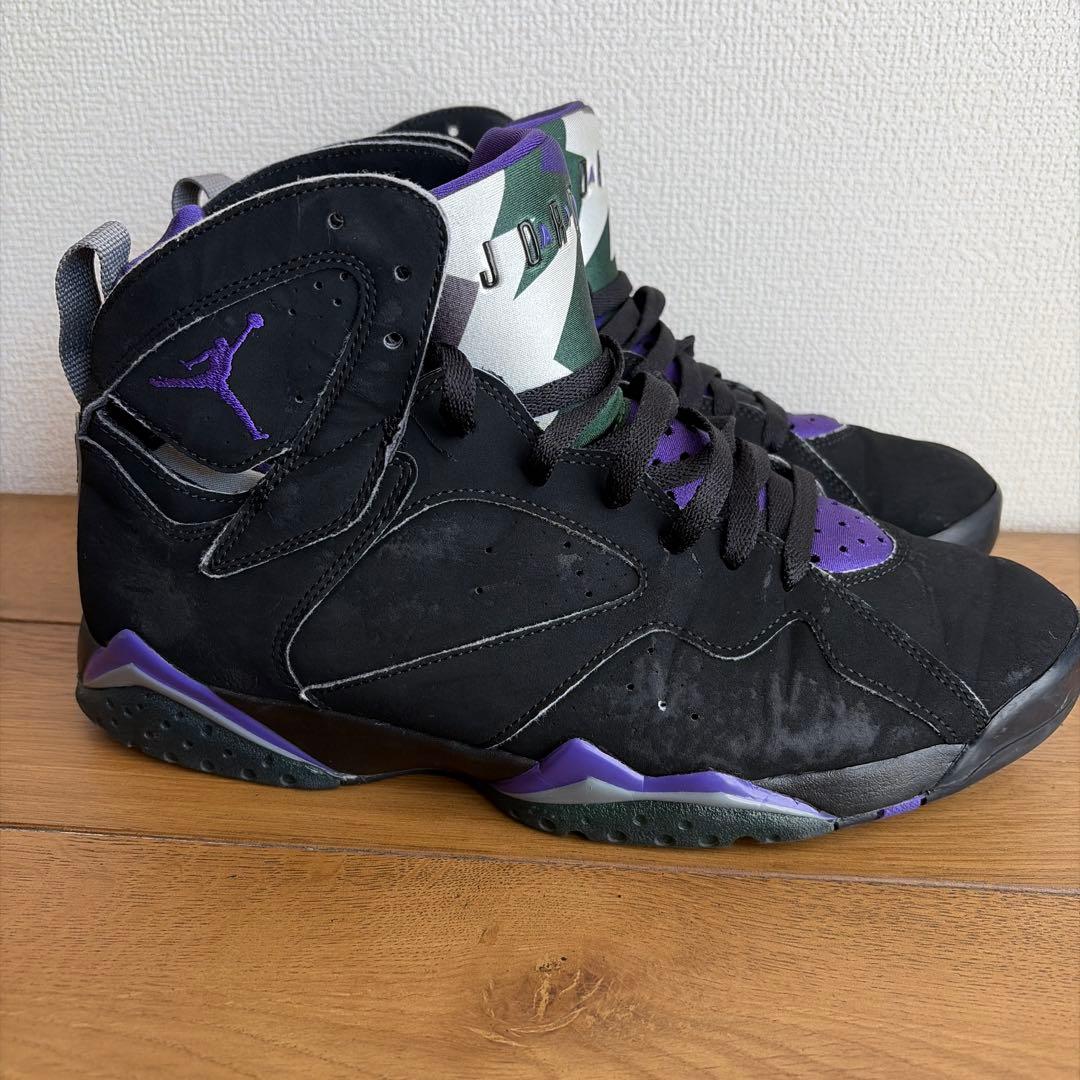 Air Jordan 7 ブラック/パープル　レイアレン