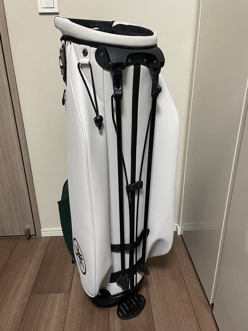 【新品・未使用】YAMAHA スタンドキャディバッグ オフホワイト/グリーン