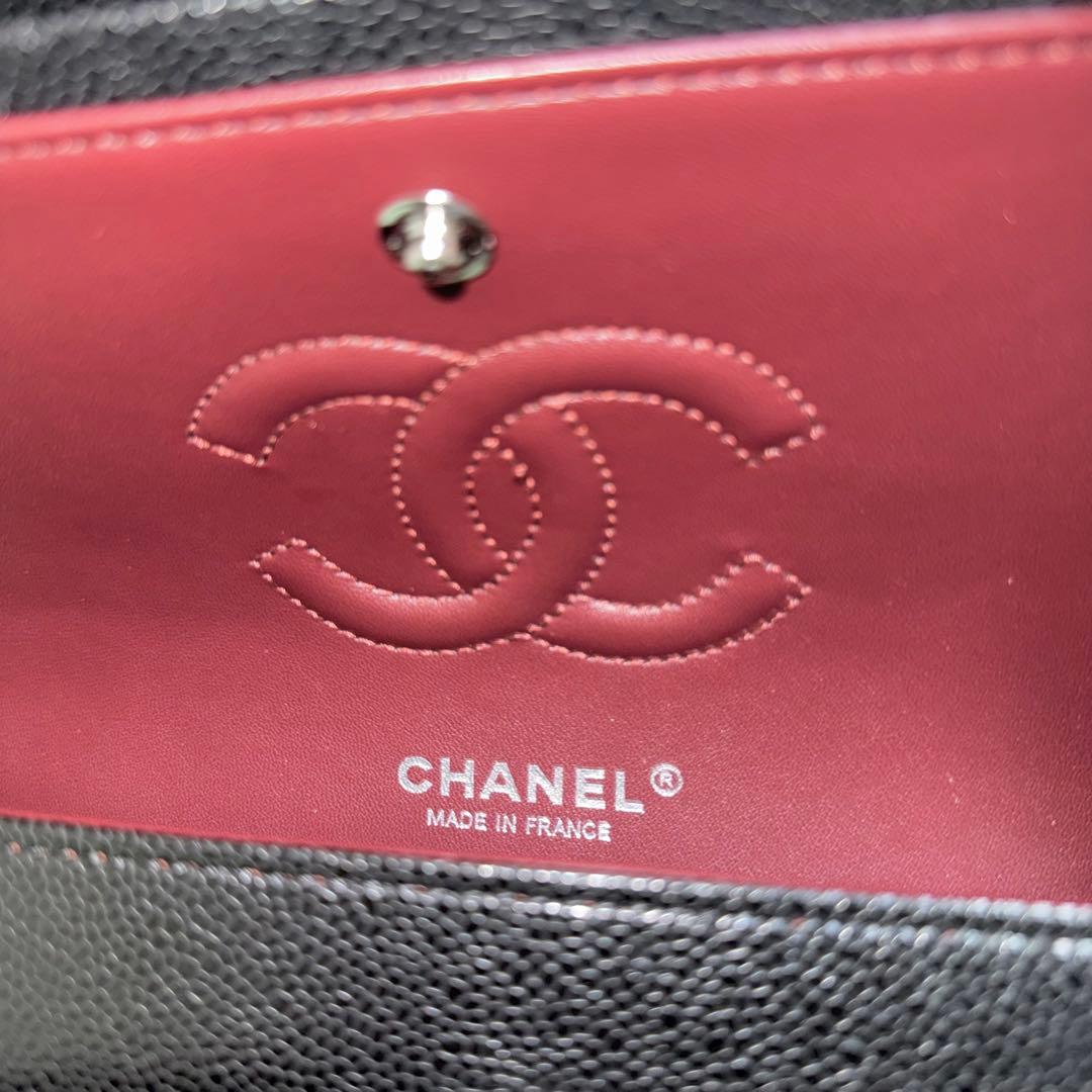 CHANEL ブラック シルバー金具 ショルダーバッグ VIPギフトノベルティ