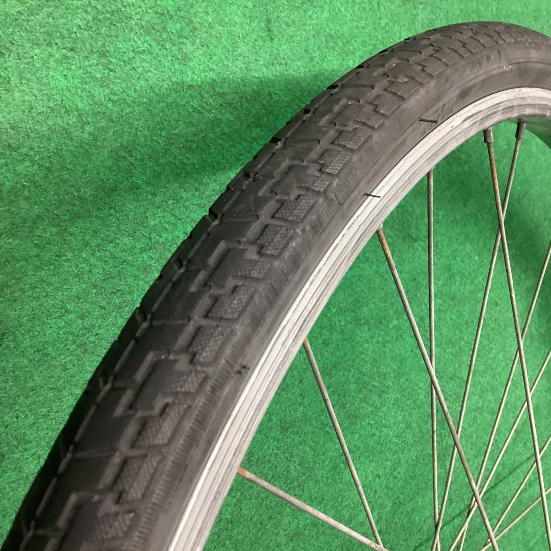 ステンレスリム 前輪 26x1-3/8 タイヤ付　26インチ　フロント