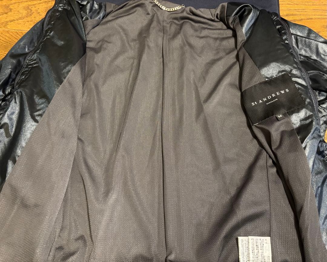 St ANDREWS /ナイロン ジップアップジャケット/SIZE:M/GOLF