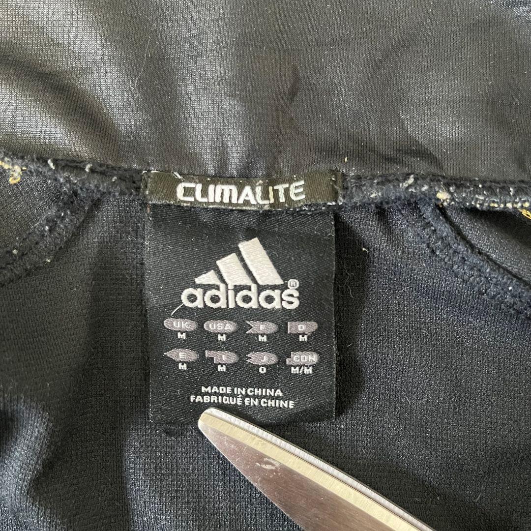 adidas 黒金 ストライプ ジャケット
