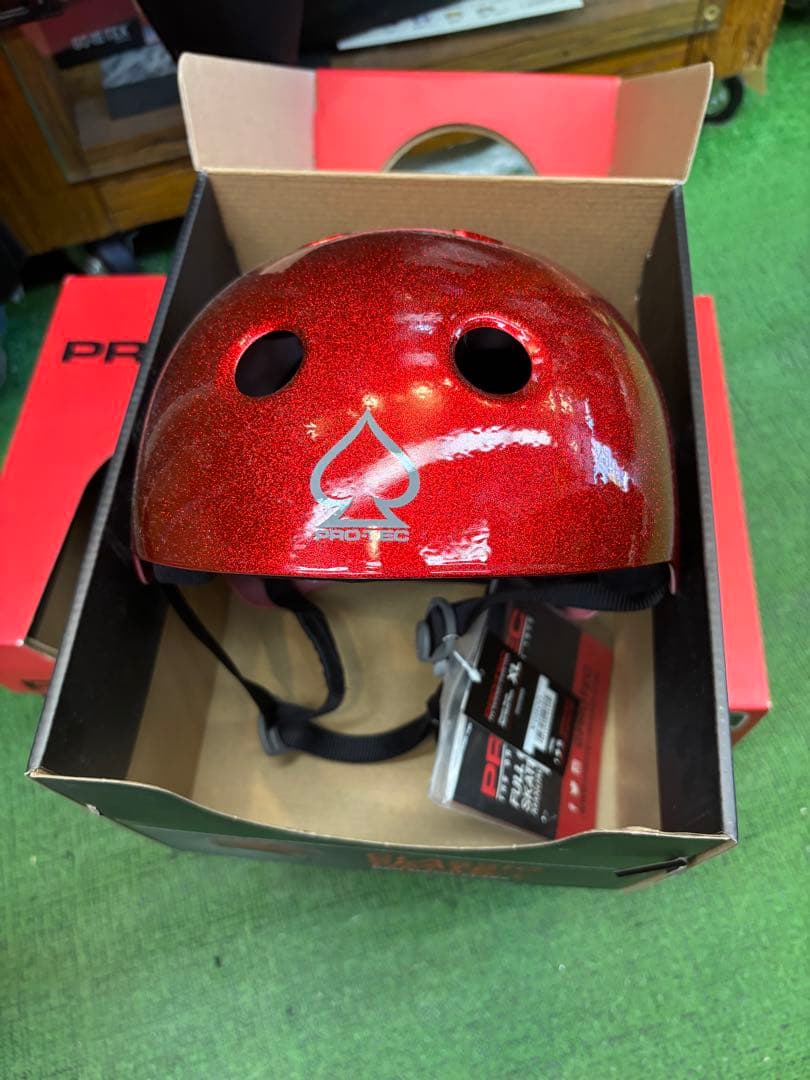 PRO-TEC CLASSIC SKATE HELMET XL レッドメタリック