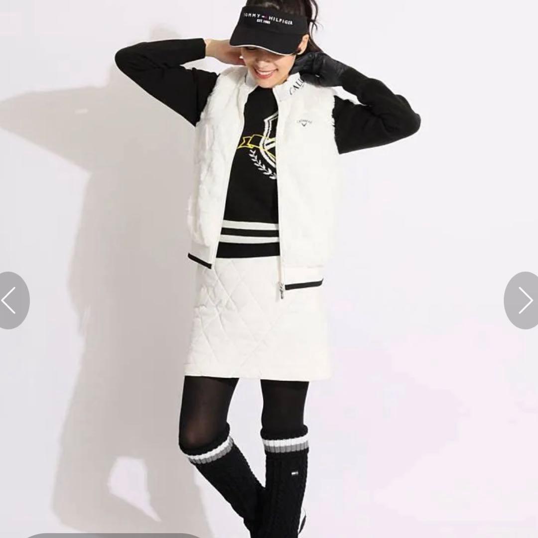 極美品✨ふわふわ　callaway キャロウェイ　フルジップ　ファーベストS