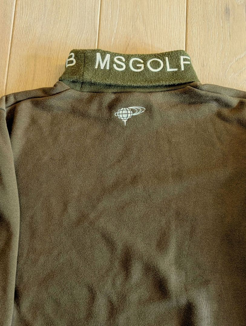 BEAMS GOLF オリーブ ハイネック トレーナー