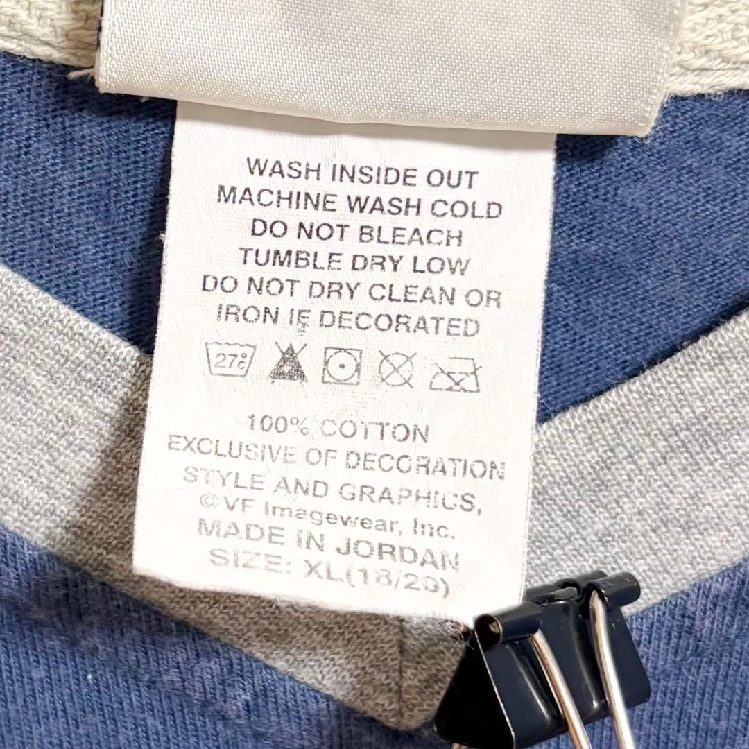 c580 NYヤンキース 刺繍ロゴ 切替デザイン Tシャツ XL ストリート野球