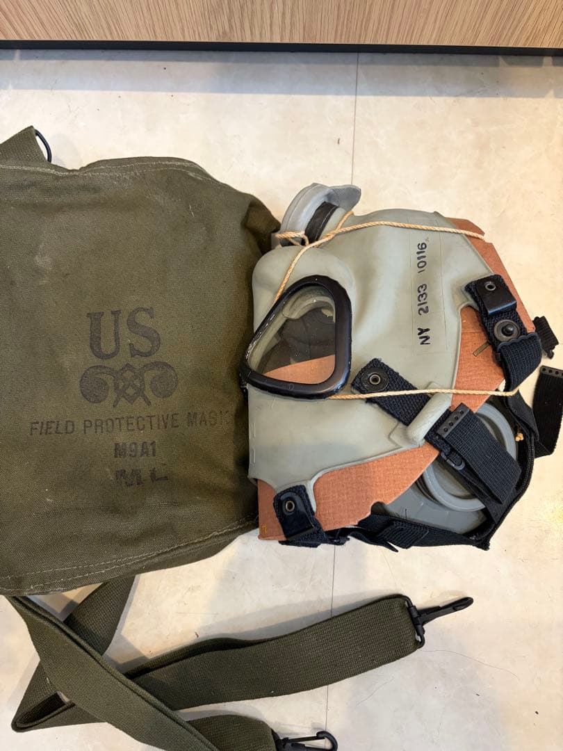 US FIELD PROTECTIVE MASK ミリタリー 実物 バッグ付き