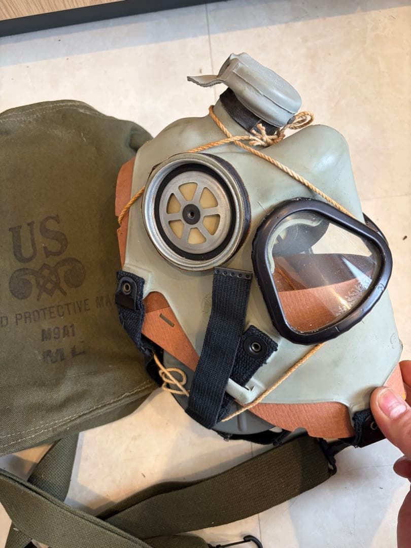 US FIELD PROTECTIVE MASK ミリタリー 実物 バッグ付き