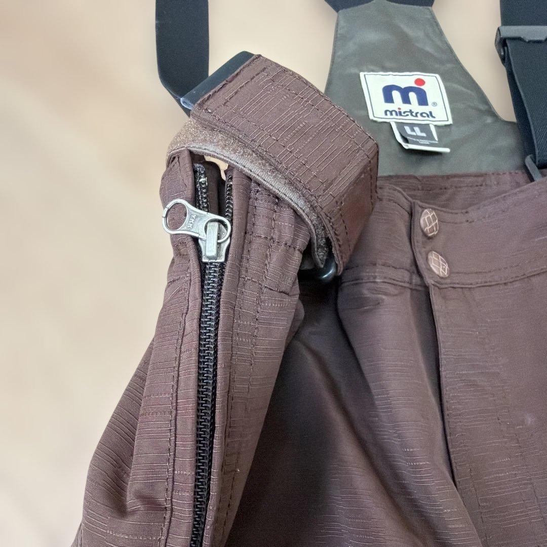 mistral (LL)スキーウェアオーバーオール ブラウン