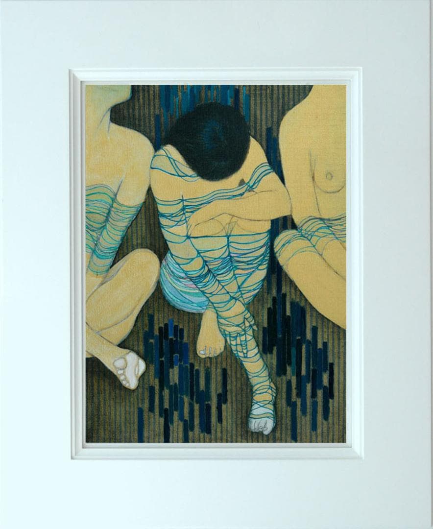 油絵 菅家令子 絵 絵画 インテリア 額付(銀) F6-030314 人物 女性