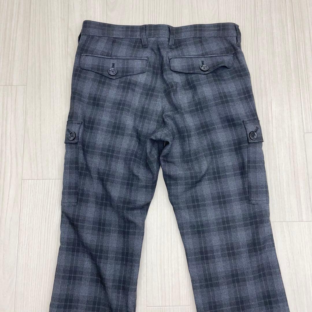 ☆ BURBERRY BLACK LABEL チェック柄 カーゴパンツ 70
