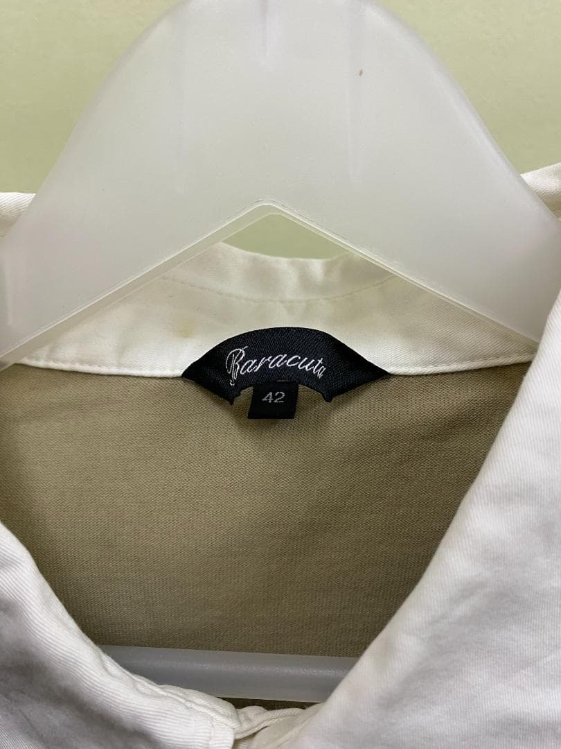 Baracuta ベージュ 長袖ポロシャツ 42
