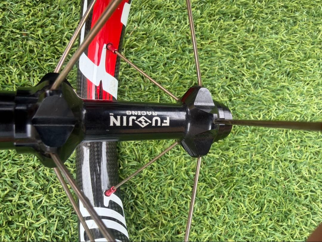 【美品】FUJIN ランバイク用 カーボンホイール SAKURA 12インチ