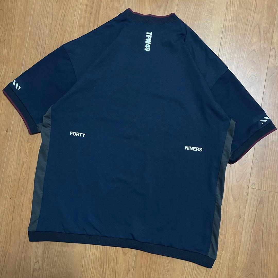 新品　2025モデル　TFW49 モックネック　Tシャツ ネイビー　XXLゴルフ