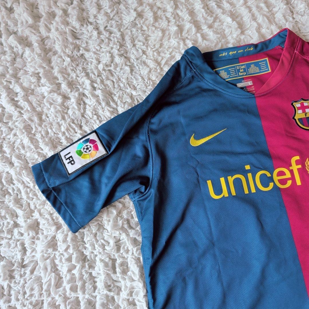 NIKE FCバルセロナ 08/09 ゲームシャツ メッシ キッズL