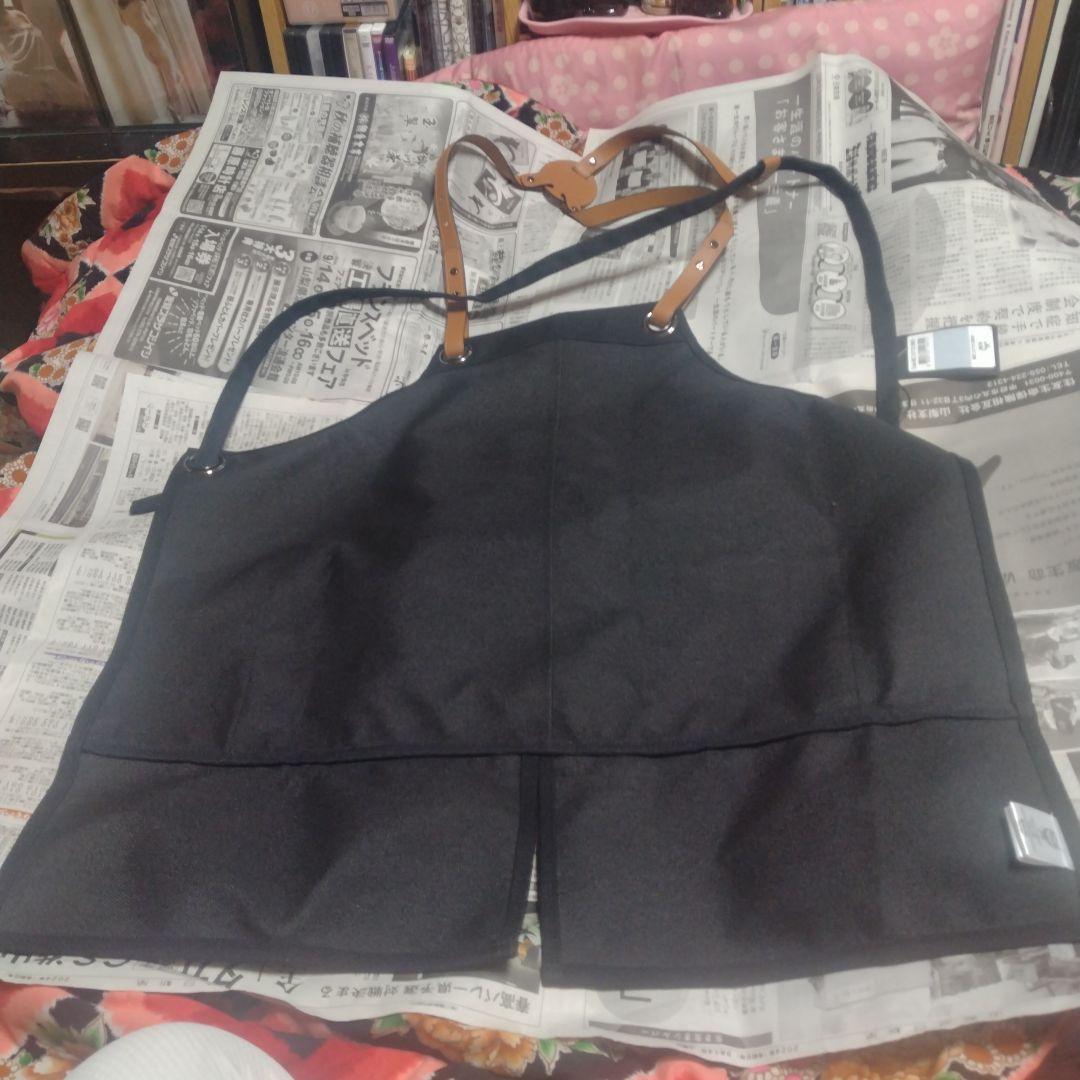 MCM エプロン チェック柄 黒