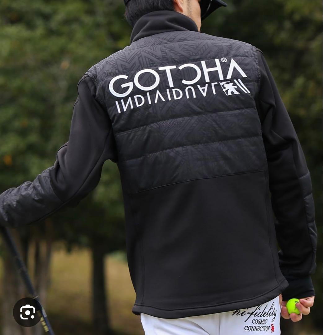 GOTCHA ガッチャゴルフ Ｌ ダウン 切替 スタンド ジップ ジャケット