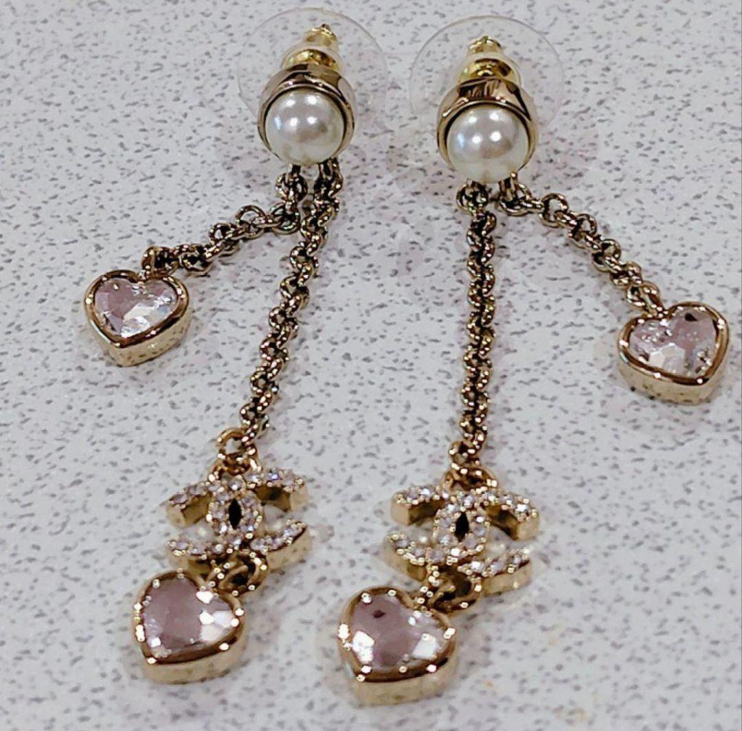 CHANEL♡ハートゴールドピアス♡ノベルティ♡