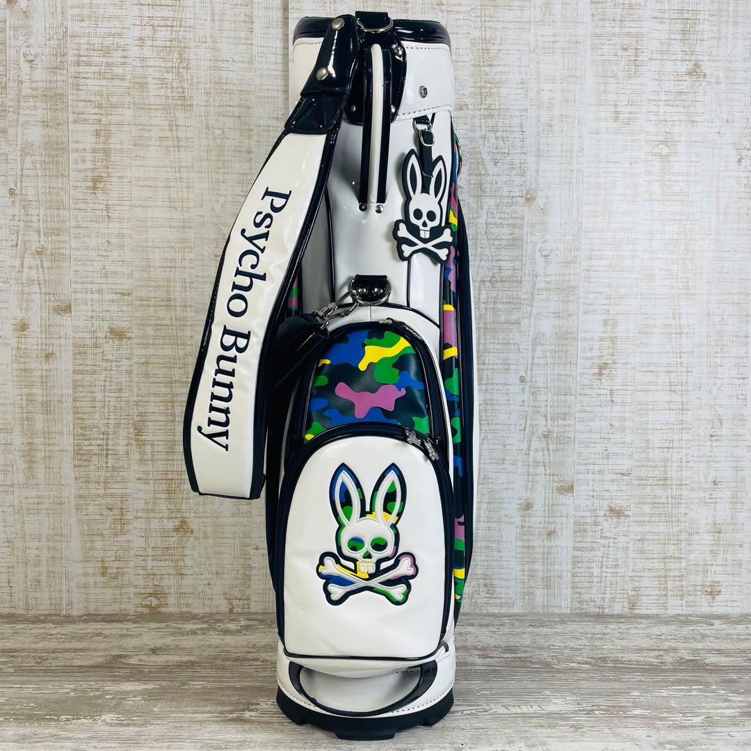 【限定品】Psycho Bunny カモバニー　迷彩エナメル キャディバッグ