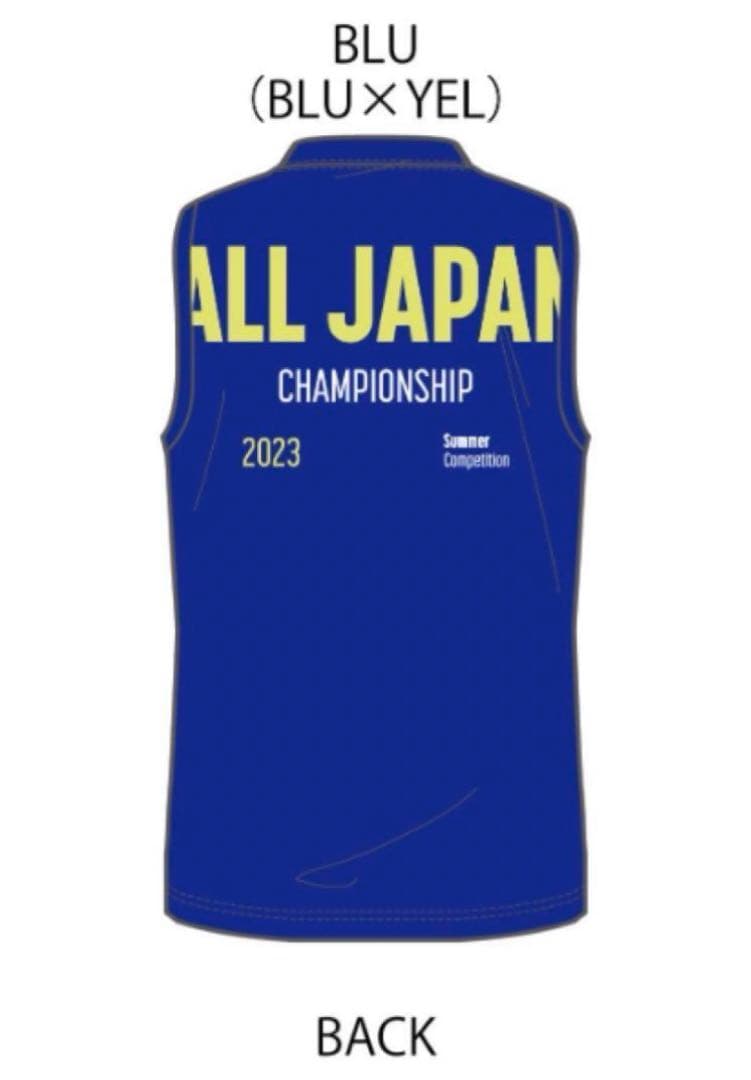 デサント インターハイ バレーボール ノースリーブ Tシャツ ブルー L