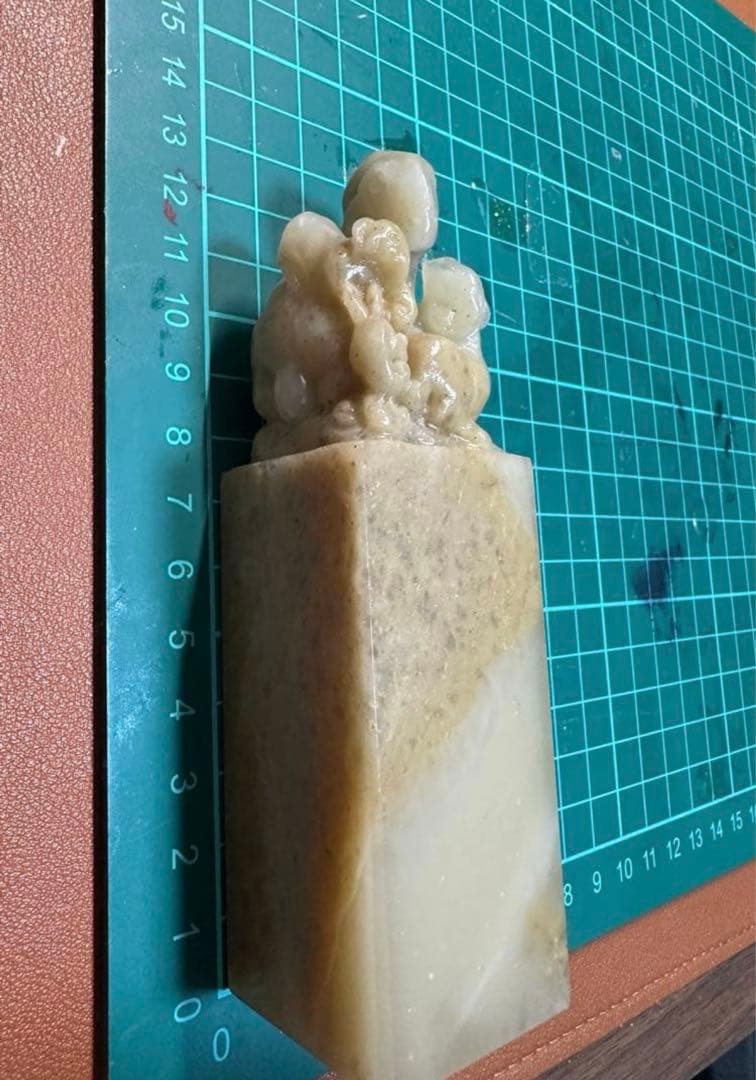 古獣　鼎 美品　ラオス 老挝 印材 落款 遊印 雅号 大材　大きめ