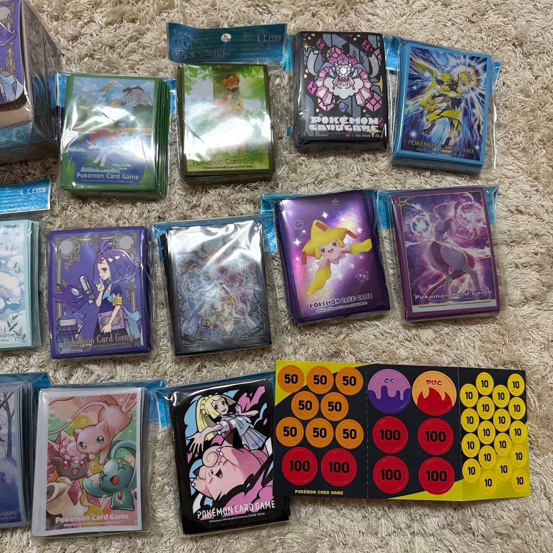 ケース　ポケモンカードゲームデッキシールド　まとめ売り　19個　引退品