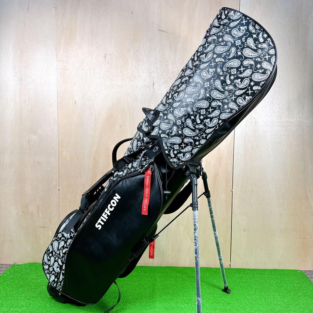 新品未使用 STIFFCON ペイズリー キャディバッグ スタンド式
