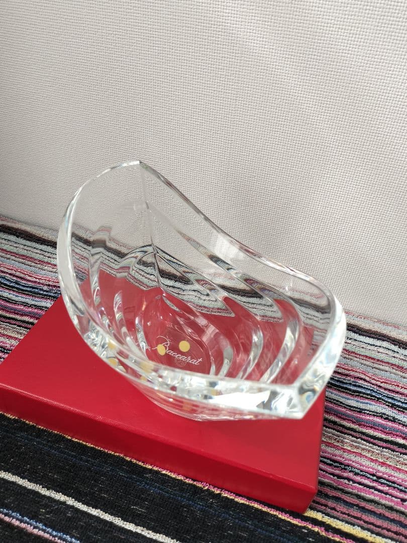 Baccarat バカラクリスタル　ウェーブボウル波型花器 箱無し