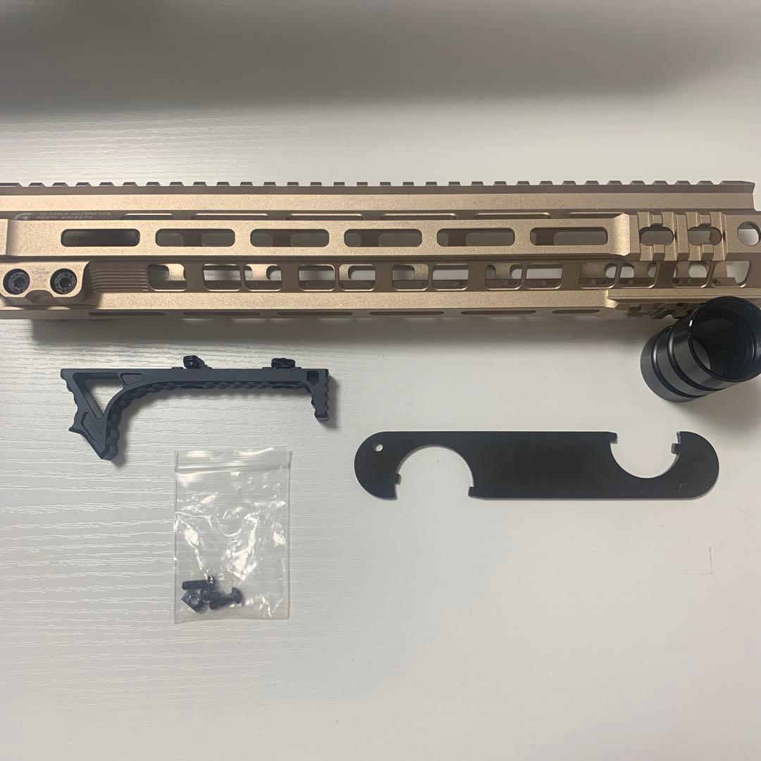 東京マルイMWS用m-lok ハンドガード、グリップ、バレルガイド、レンチ