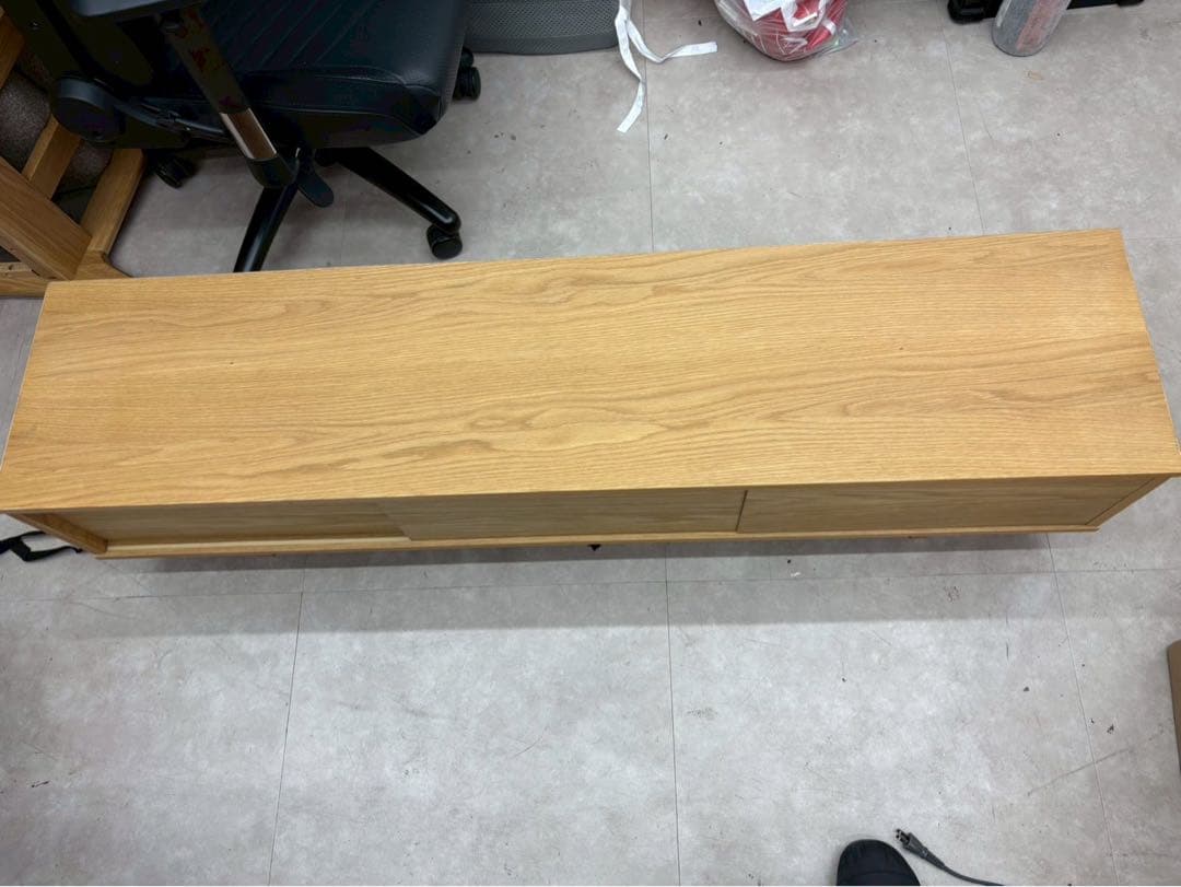 無印良品 オーク材AVラック薄型 150cm 美品