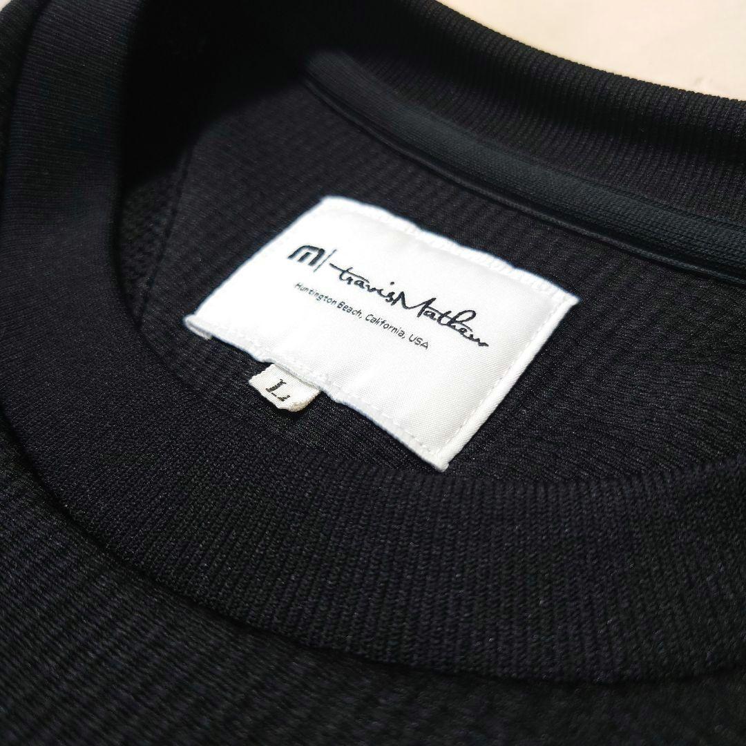 人気モデル Travis Mathew Golf 通気性ジャージ素材ニット 黒