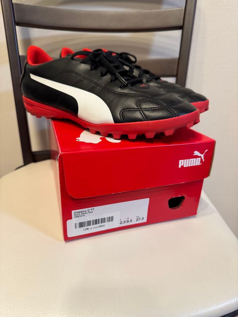 PUMA Classico C TT 27.5cm ブラック/レッド 未使用新品