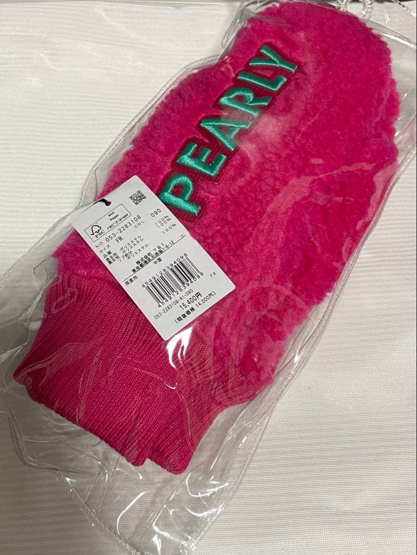 【新品】PEARLY GATES ミトン グローブ ピンク