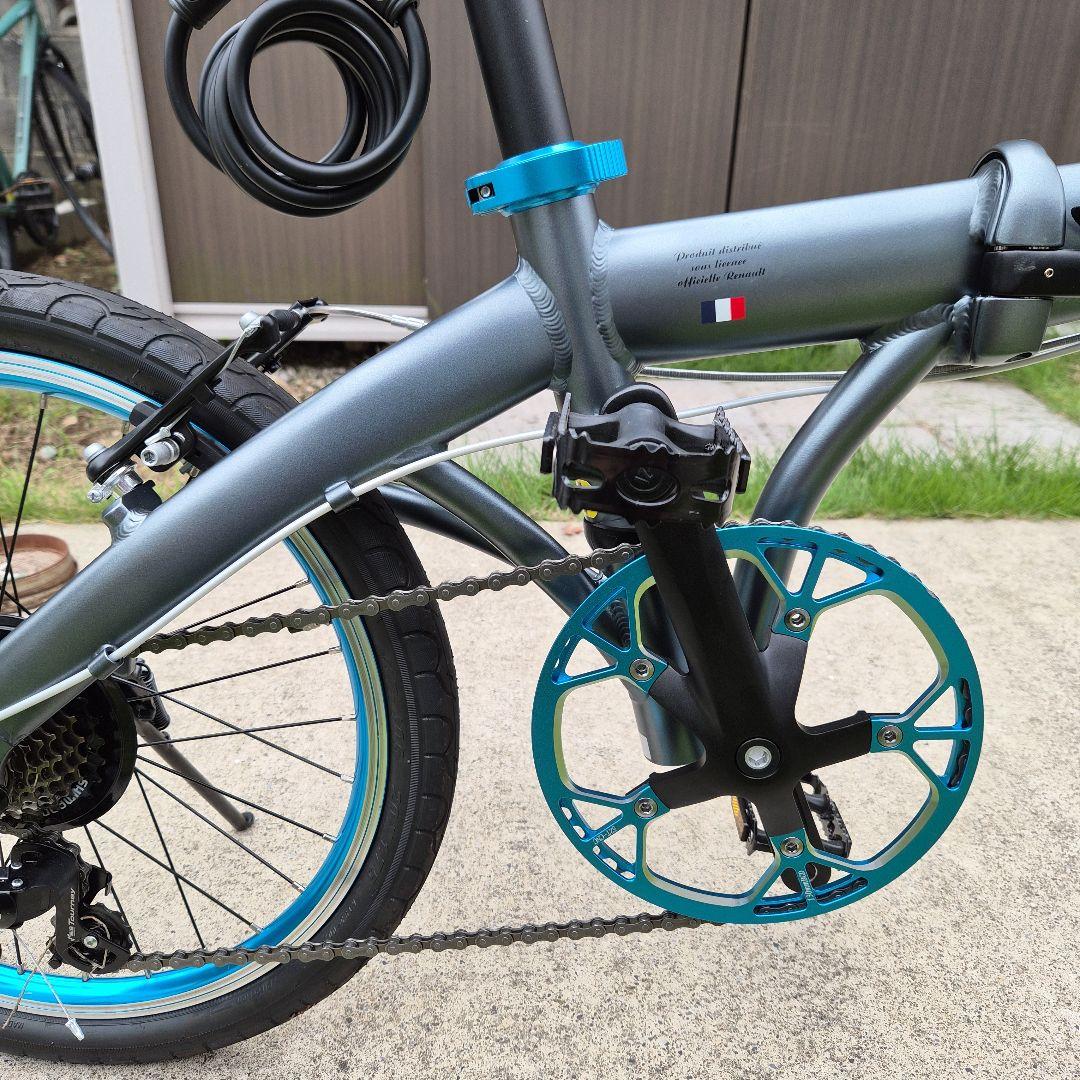 ルノー LIGHT10 折りたたみ自転車 20インチ グレー