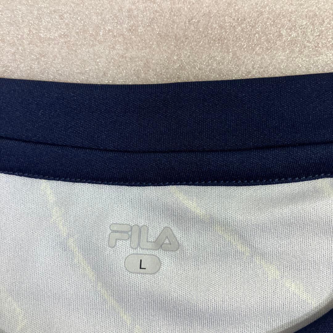 未使用　FILA フィラ　ゲームシャツ＆スコート　レディース　ネイビー　L