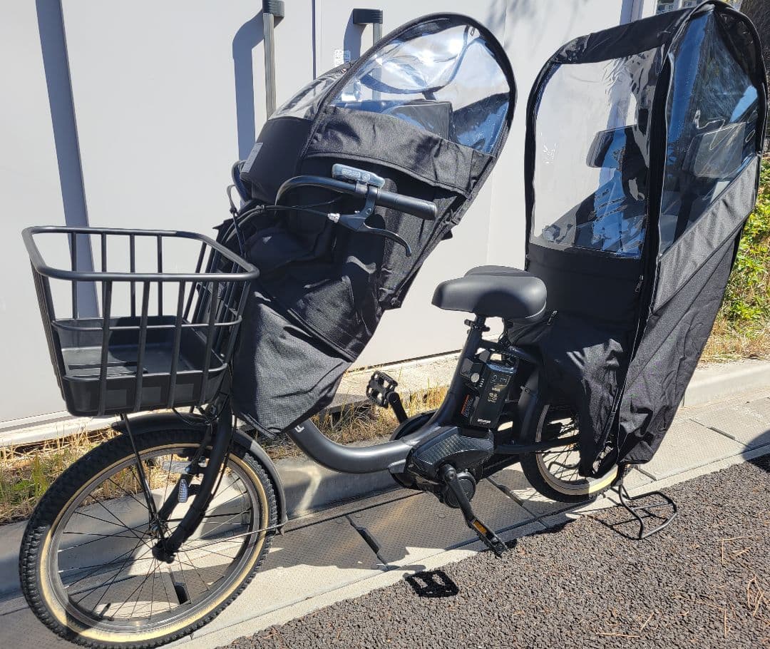 【超美品】ヤマハ　パスバビー 電動自転車 前後チャイルドシート付