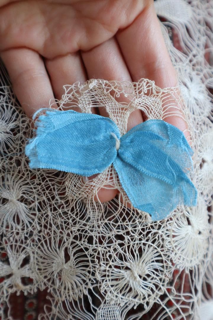 エプロン・三角巾 1930s Hand Made Tenerife Lace Half Apron