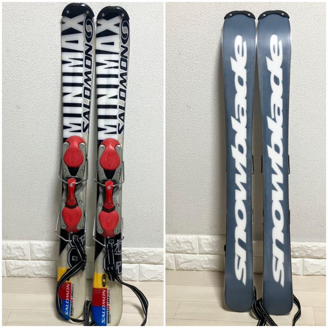 バック付/SALOMON MINIMAX サロモン ショートスキー/ファンスキー