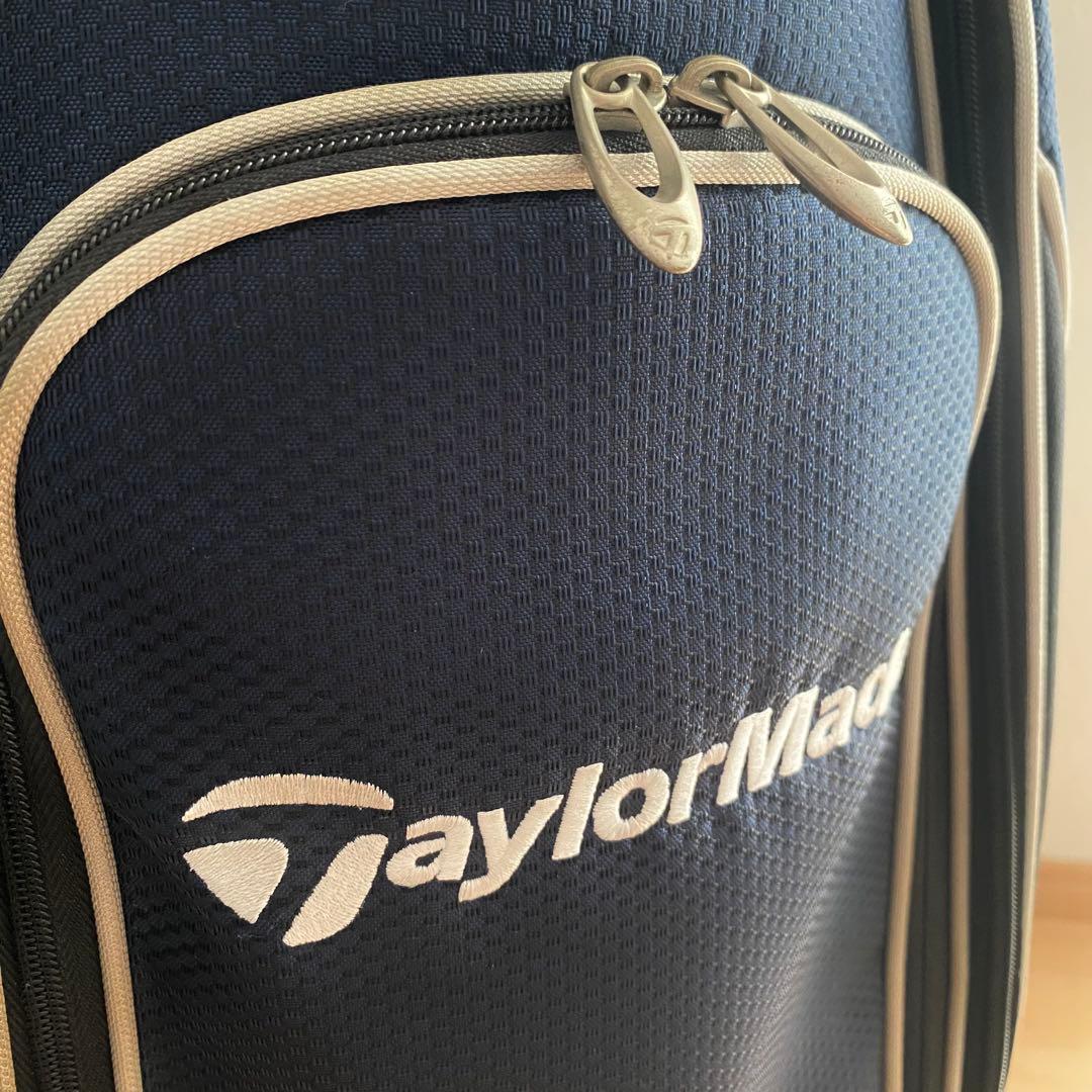 【美品】TaylorMade テーラーメイド キャディバッグ ネイビー　ゴルフ