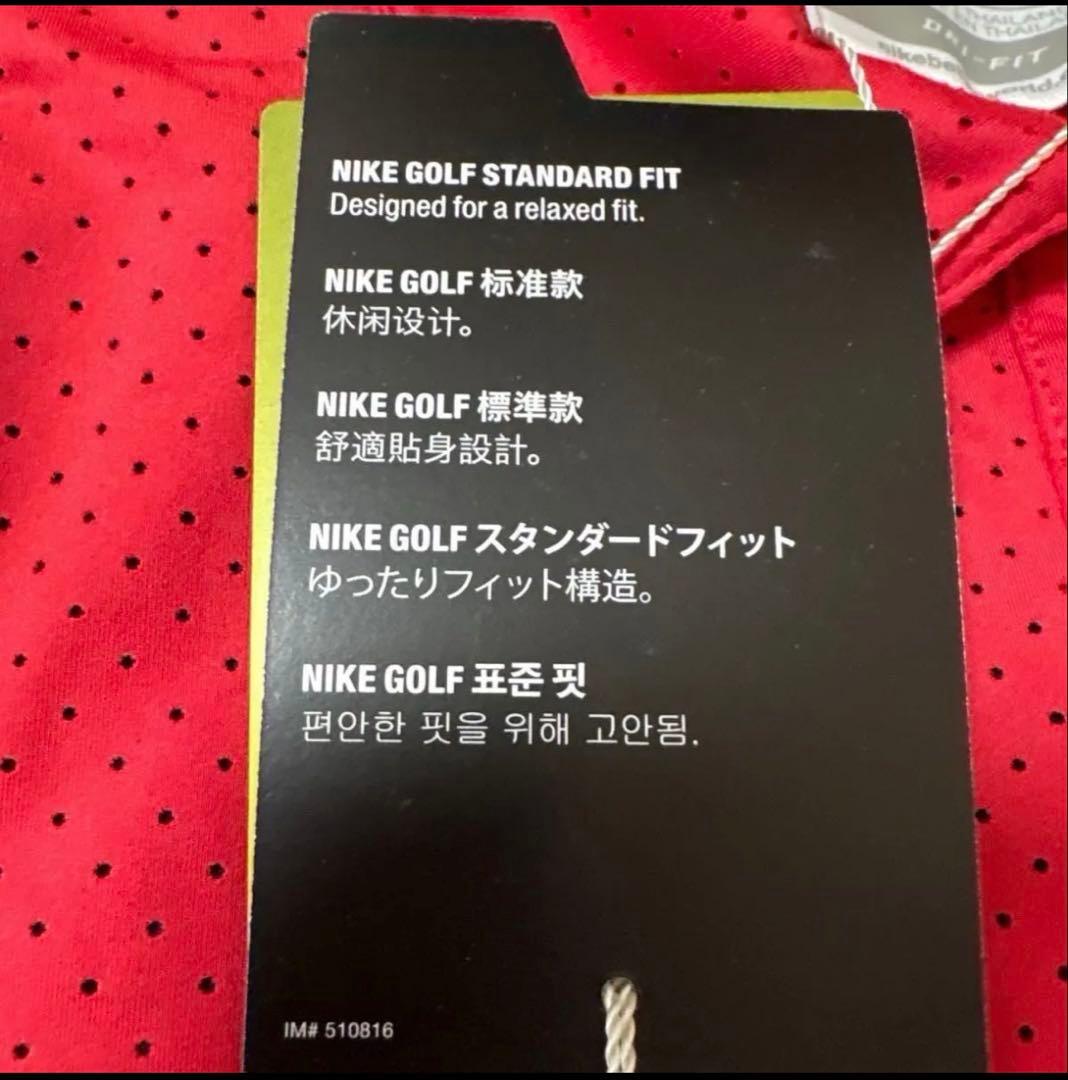 ナイキゴルフ　半袖ゴルフワンピース　2(M)レディースゴルフウェア　レッド赤系