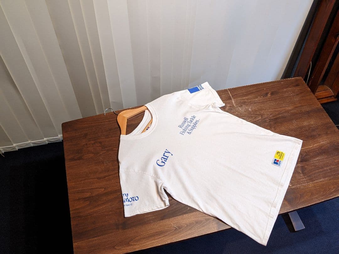 ラッセルアスレティック　ゲーリーヤマモト　半袖　Tシャツ　釣り　フィッシング　白
