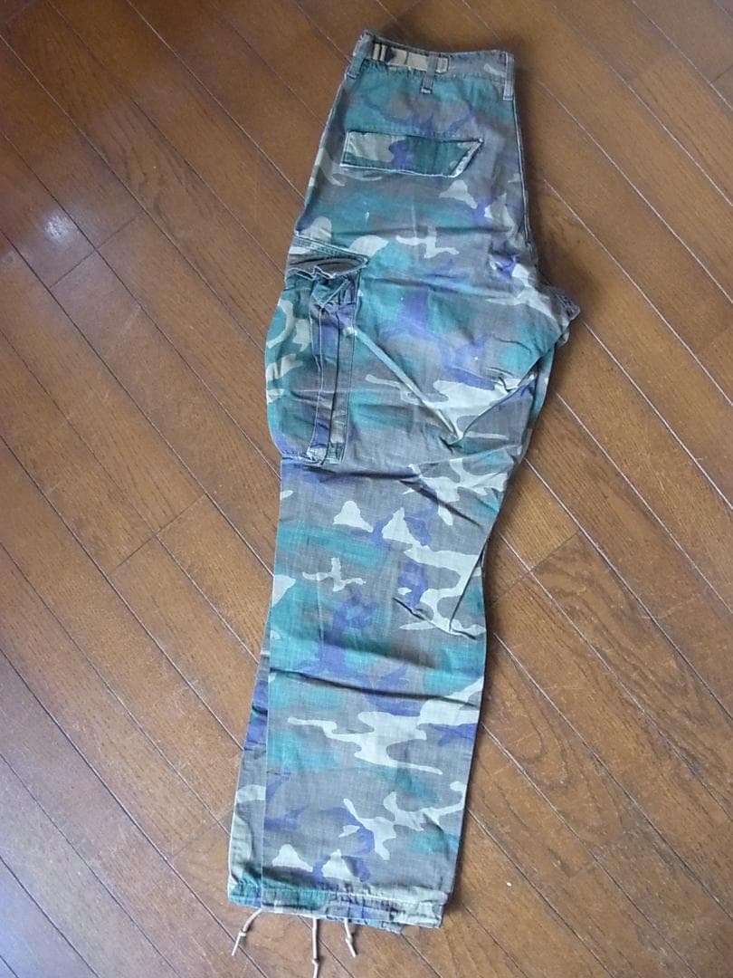米軍のヴェトナム迷彩EDOLパンツ　S