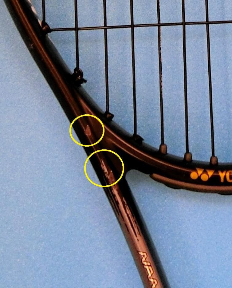 【美品】名器　YONEX NANOFORCE 8V 　赤/黒　　ガムブースト